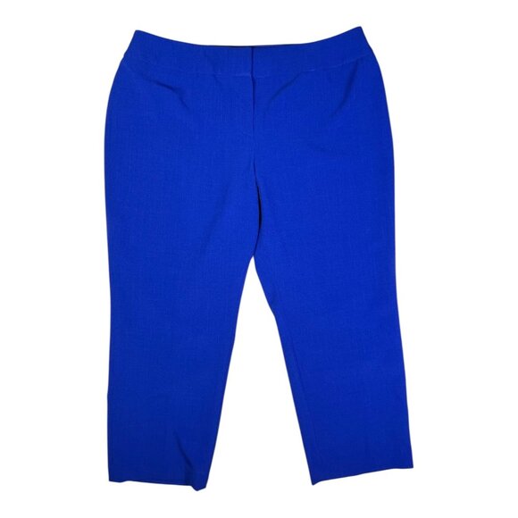 Kasper Plus Size 16W Cobalt Blue Dress Pants - Picture 1 of 8